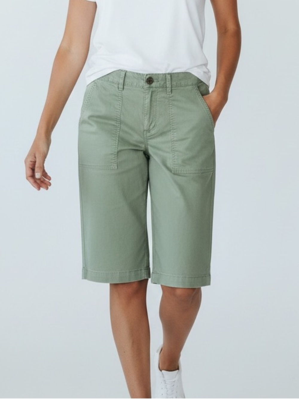 GAP Olive Green Bermuda Shorts Size 6